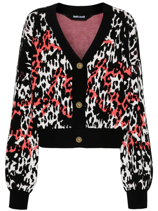 Leopard Cropped Cardigan