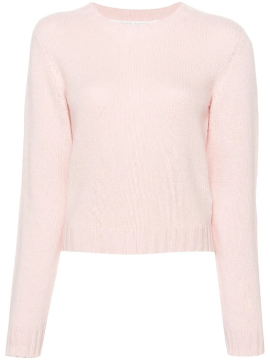 Curved-Logo Wool-Blend Jumper