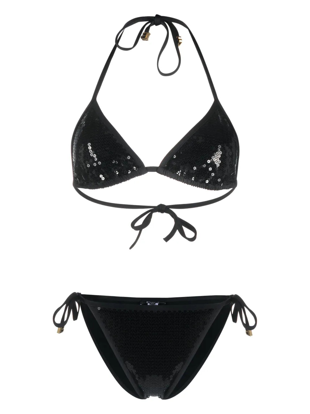 B Sequinned Triangle Bikini