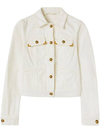 Spread-Collar Denim Jacket