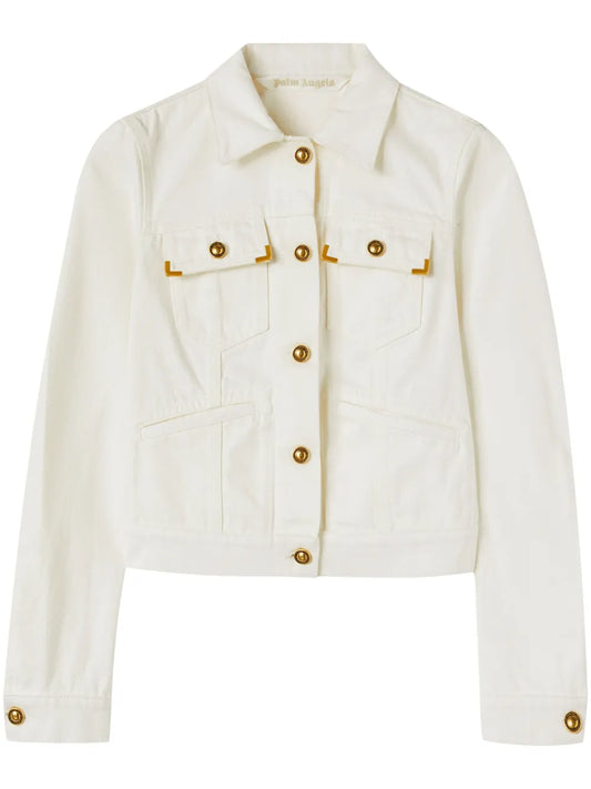 Spread-Collar Denim Jacket