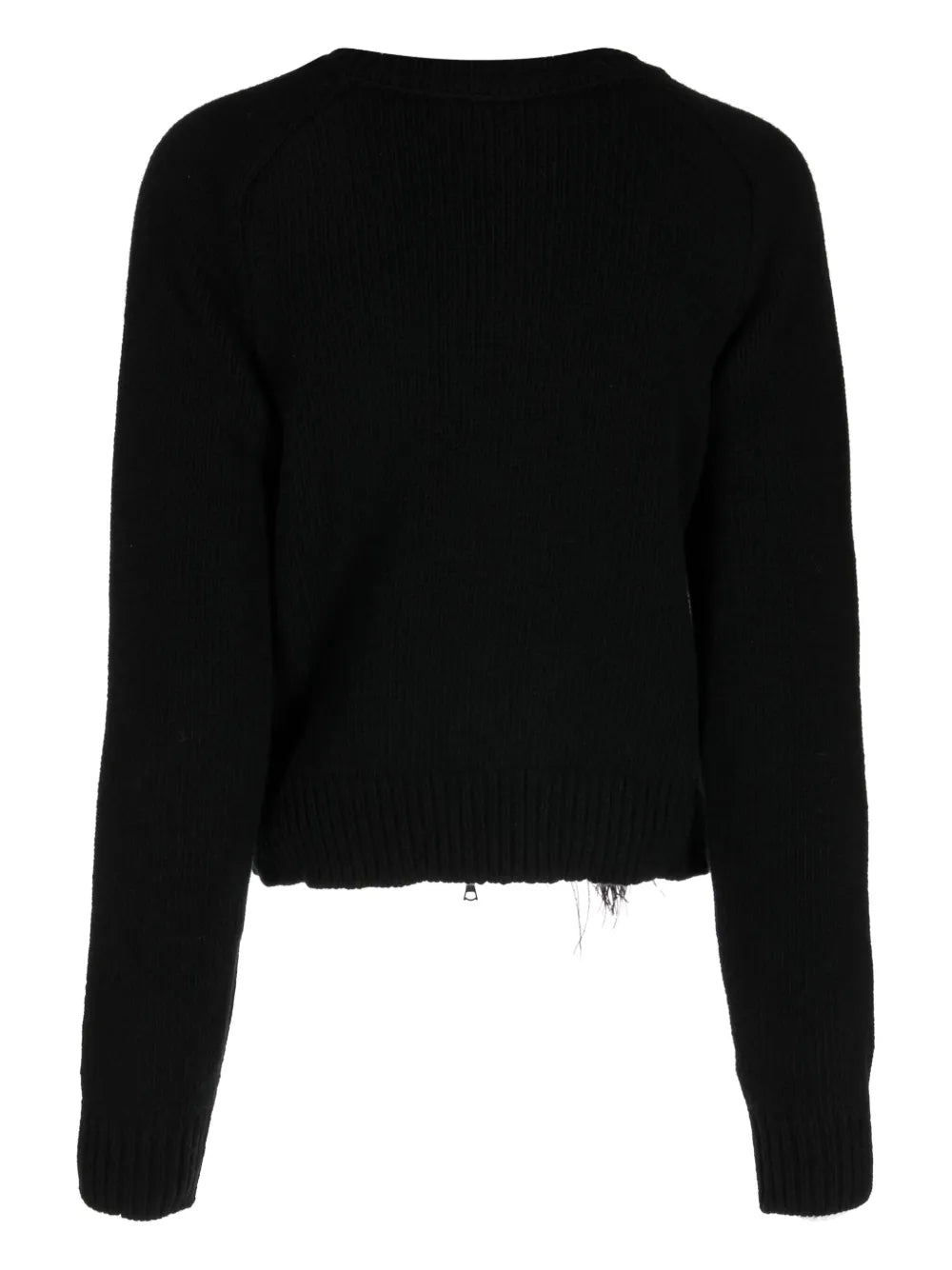 Crystal-Embellished Zip-Up Cardigan