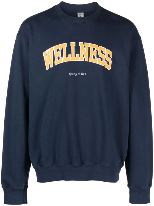 Text-Print Cotton Sweatshirt