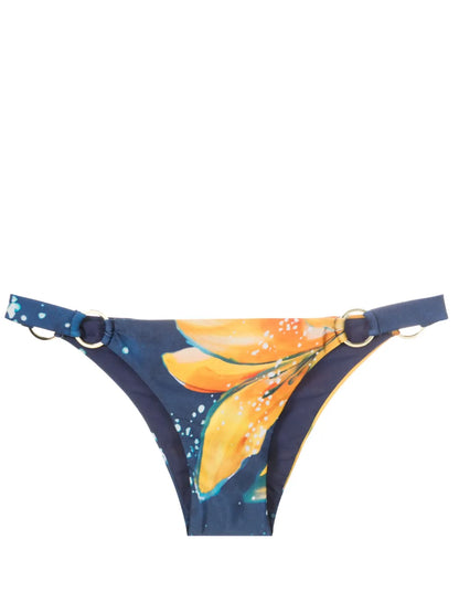 Floral-Print Bikini Bottoms