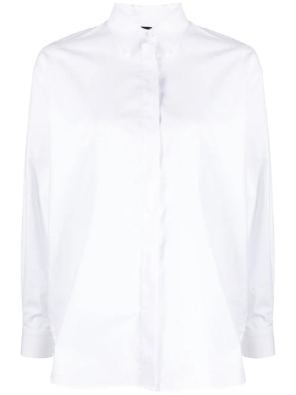 Logo-Embroidered Cotton Shirt