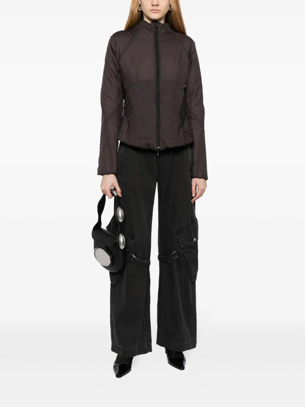 High-Neck Zip-Up Jacket
