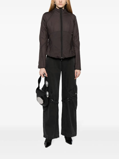 High-Neck Zip-Up Jacket