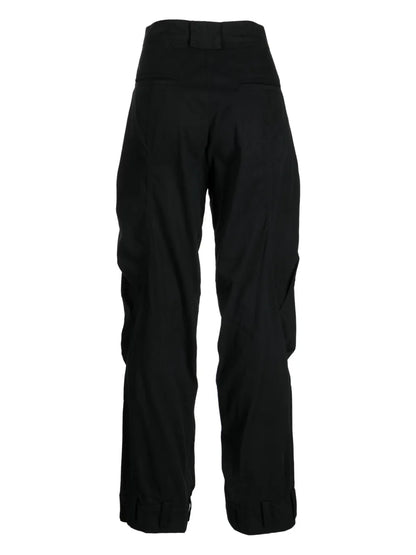 Button-Up Cotton-Blend Trousers
