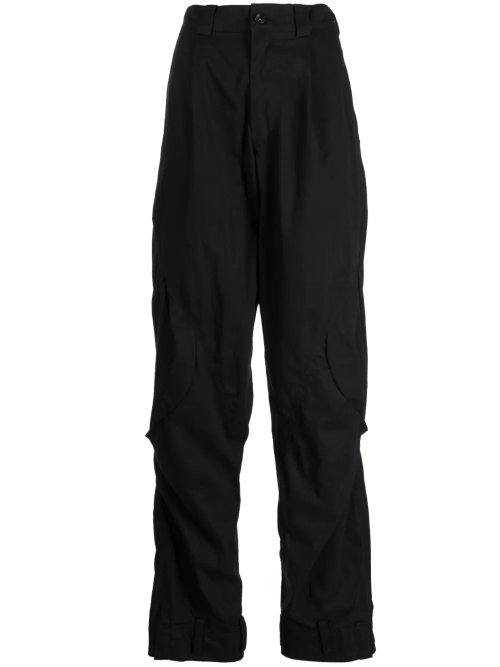Button-Up Cotton-Blend Trousers