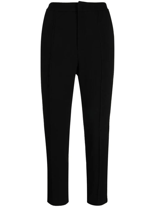 High-Waisted Wool Trousers