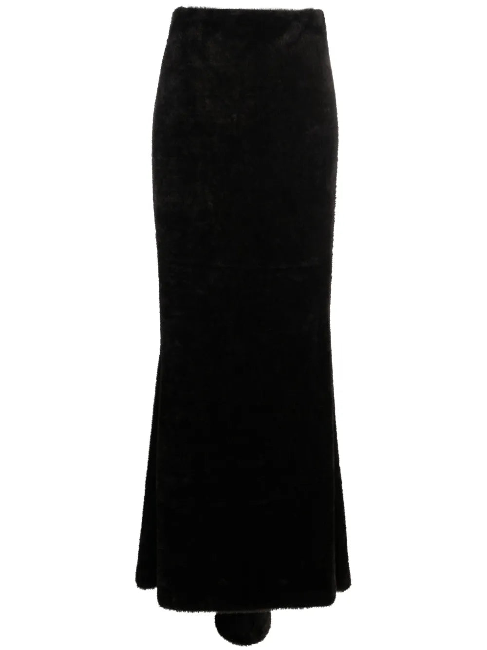 Faux-Shearling Maxi Skirt