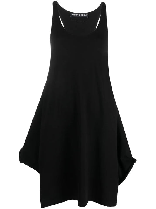 Wire Stretch-Cotton Minidress
