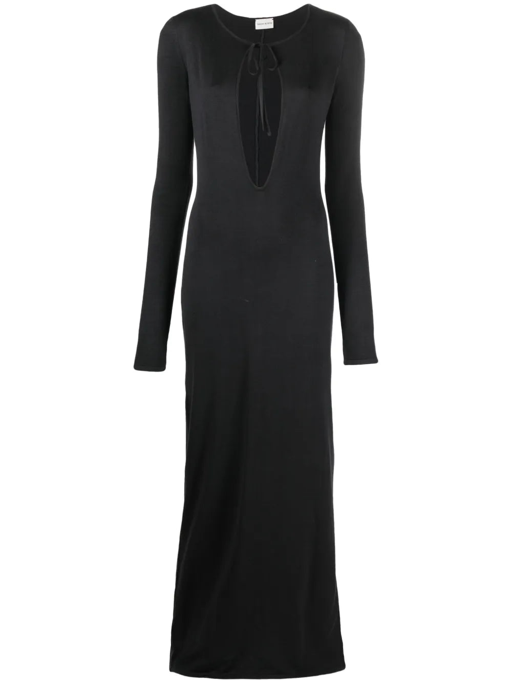 Cut-Out Silk Maxi Dress