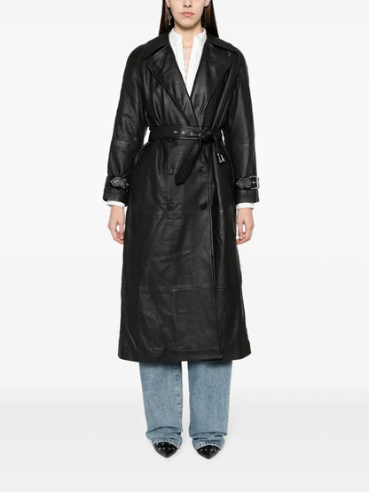 Belted Leather Jacket