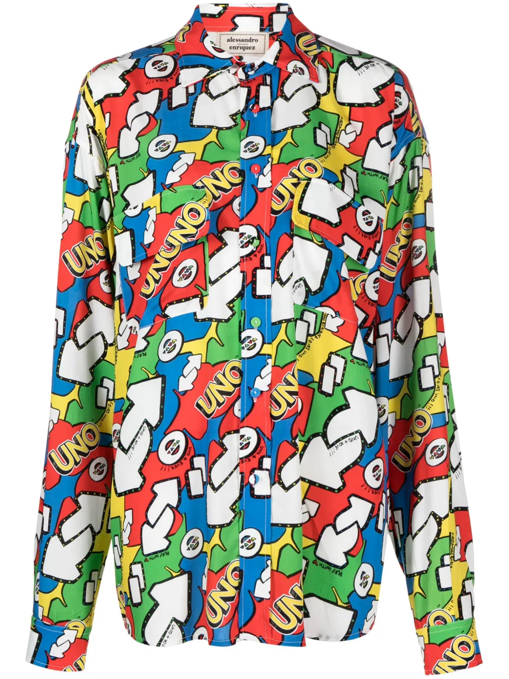 Uno Motif-Print Shirt