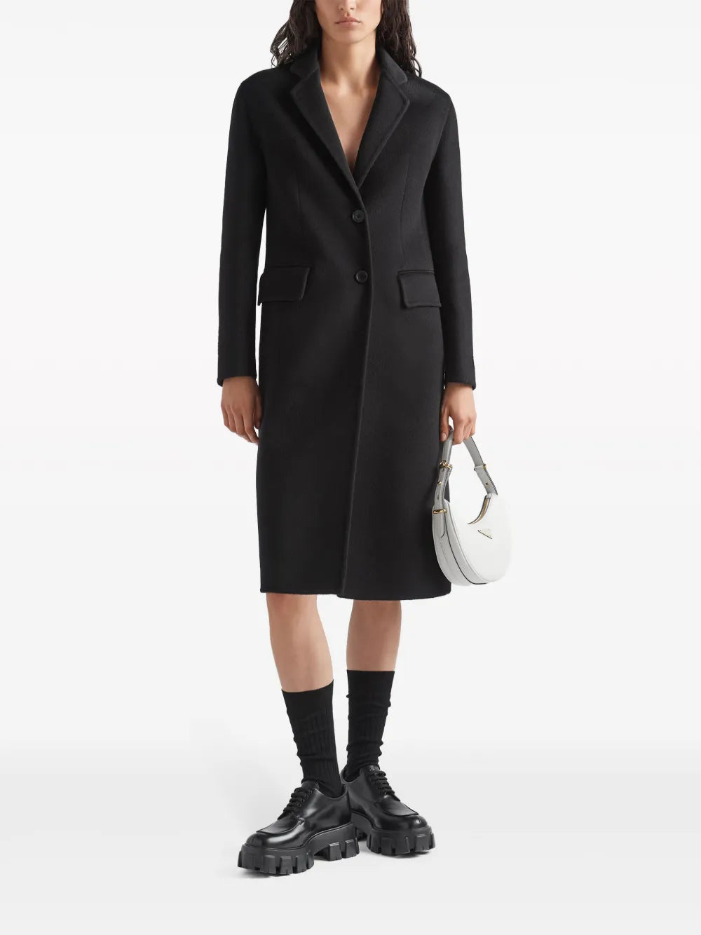 Single-Breasted Cashgora Coat