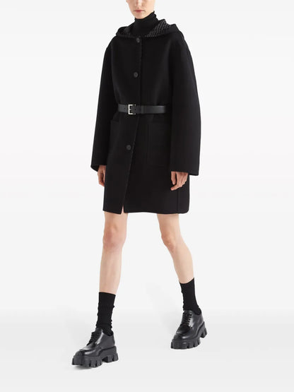 Single-Breasted Wool Coat