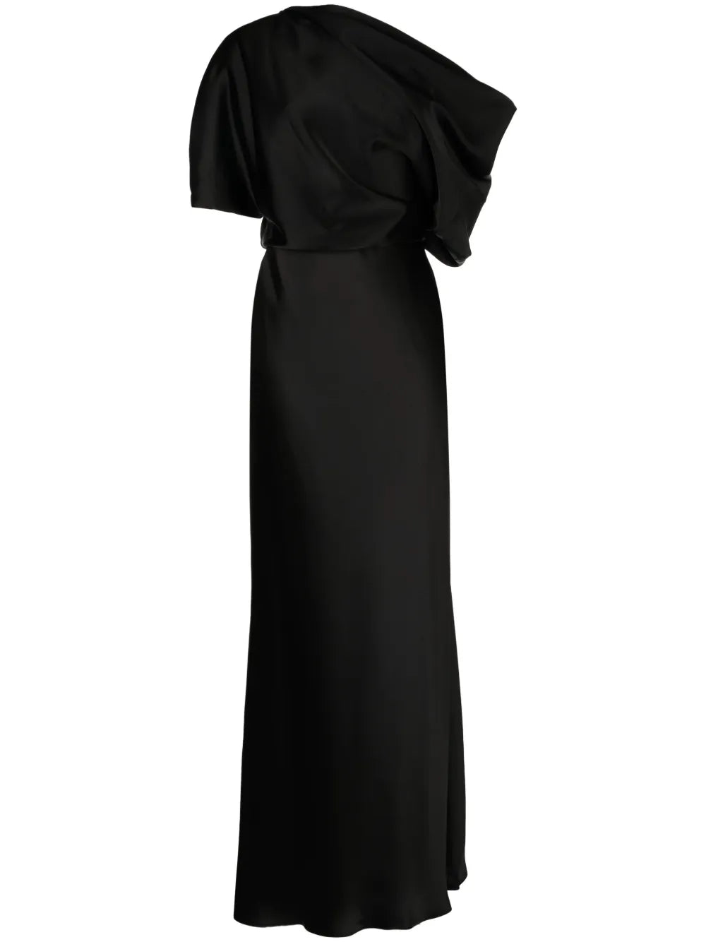 Off-Shoulder Draped-Detail Gown