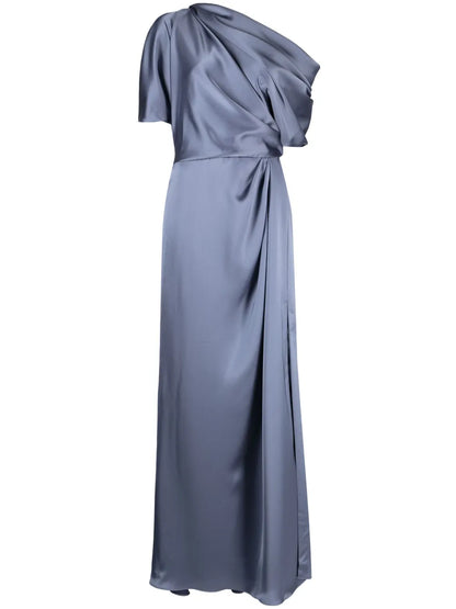 Off-Shoulder Draped-Detail Gown