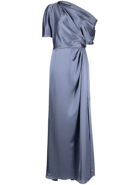 Off-Shoulder Draped-Detail Gown