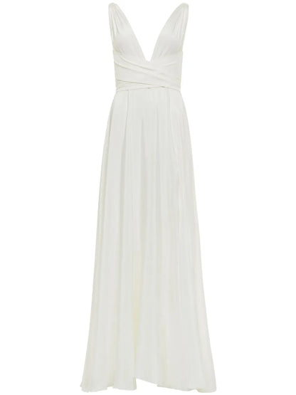 Cirrus Silk-Charmeuse Gown