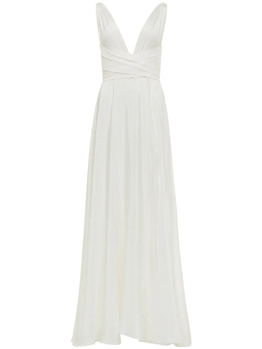 Cirrus Silk-Charmeuse Gown