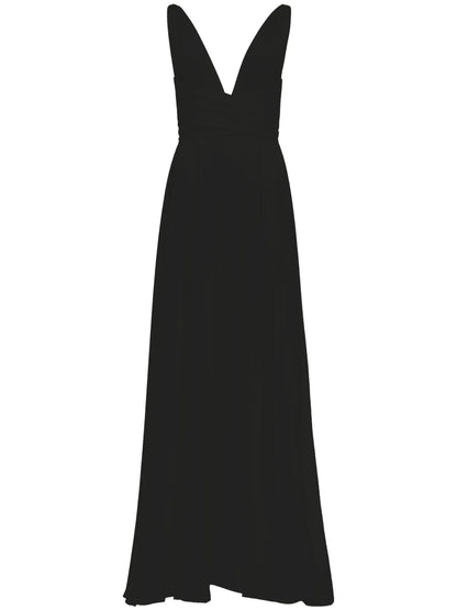 Cirrus V-Neck Silk Gown