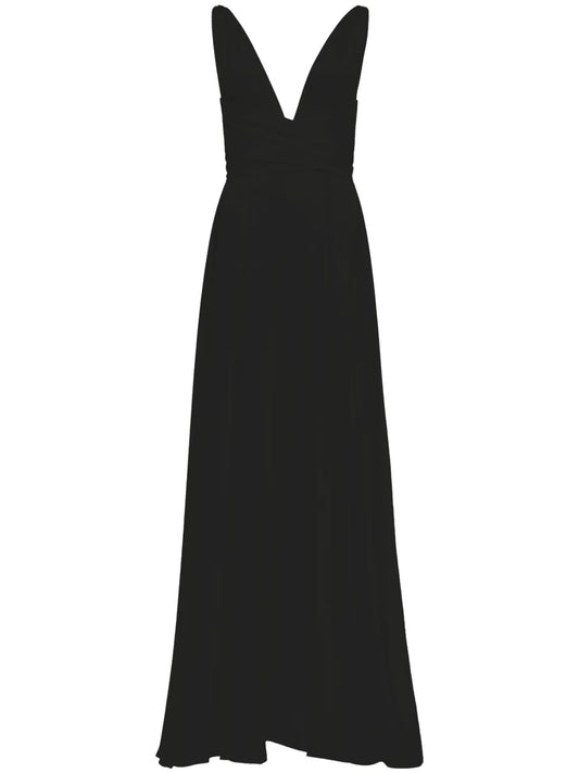 Cirrus V-Neck Silk Gown