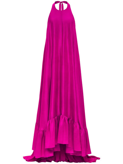 Sadie Halterneck Silk Gown