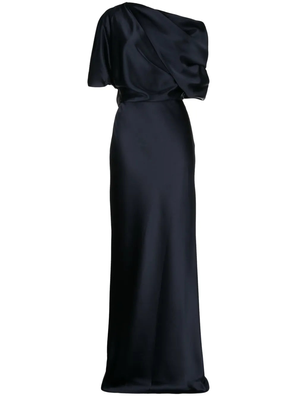 Off-Shoulder Draped-Detail Gown