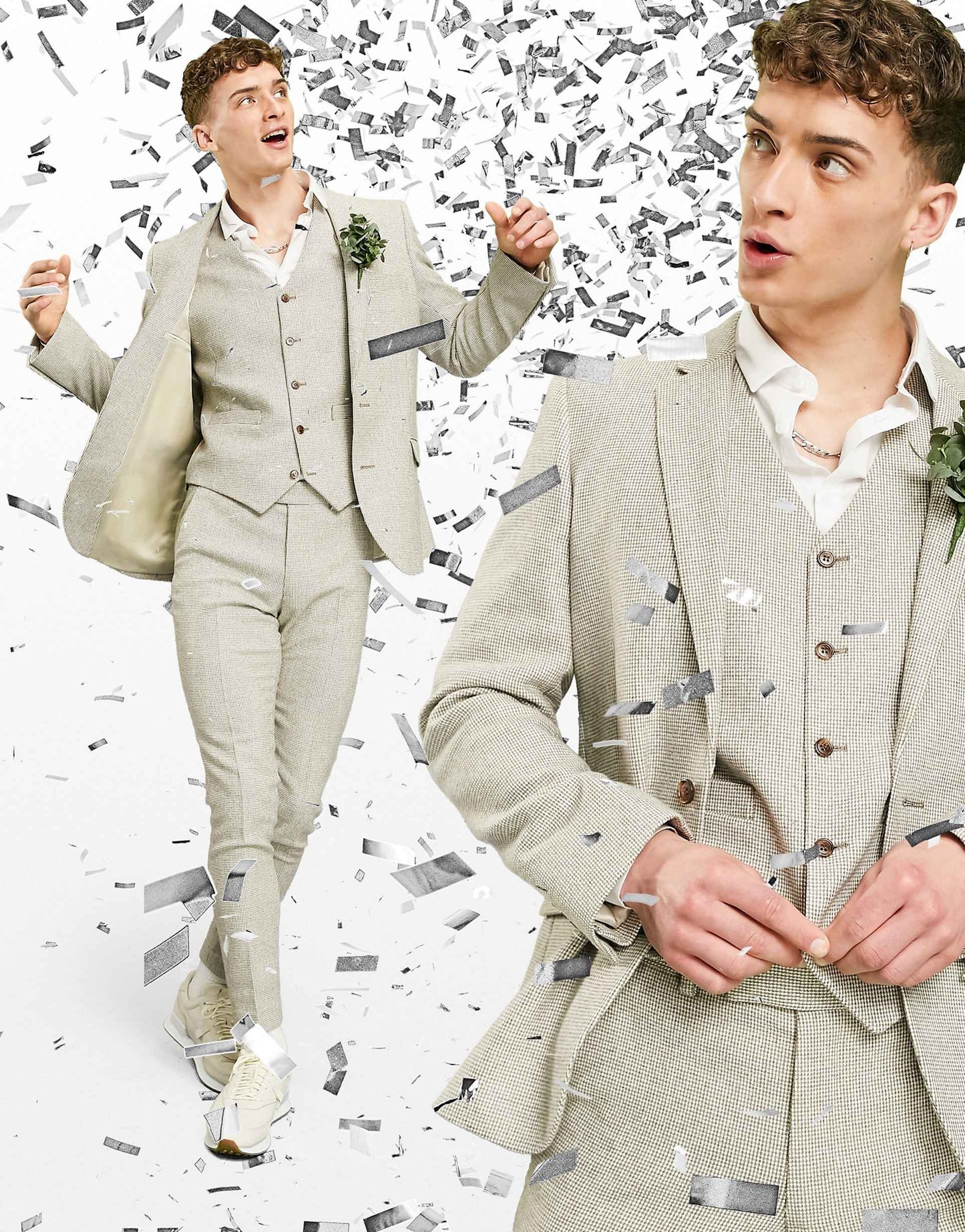 Wedding Super Skinny Wool Mix Suit Jacket