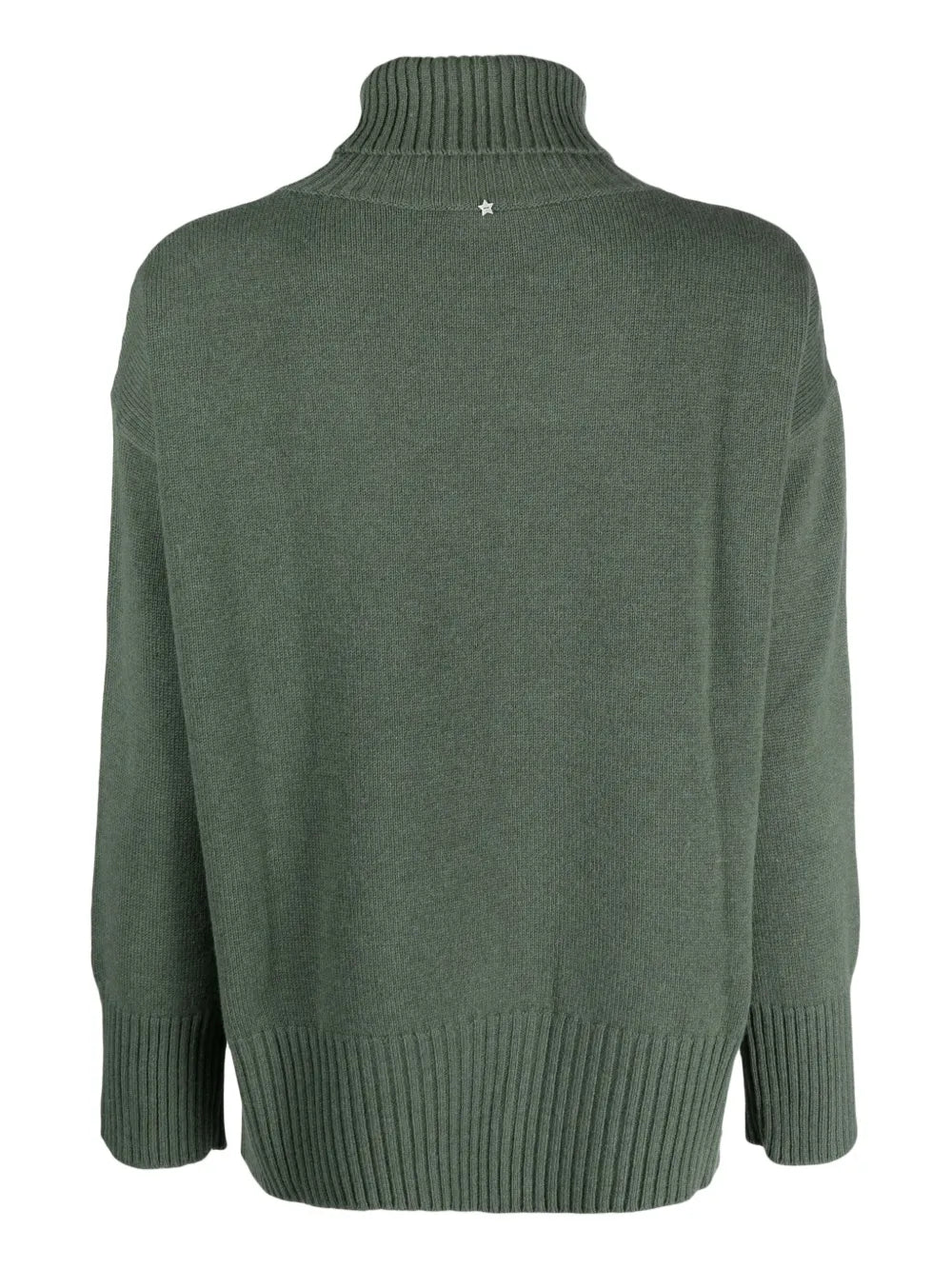 Roll-Neck Piped-Trim Detail Jumper