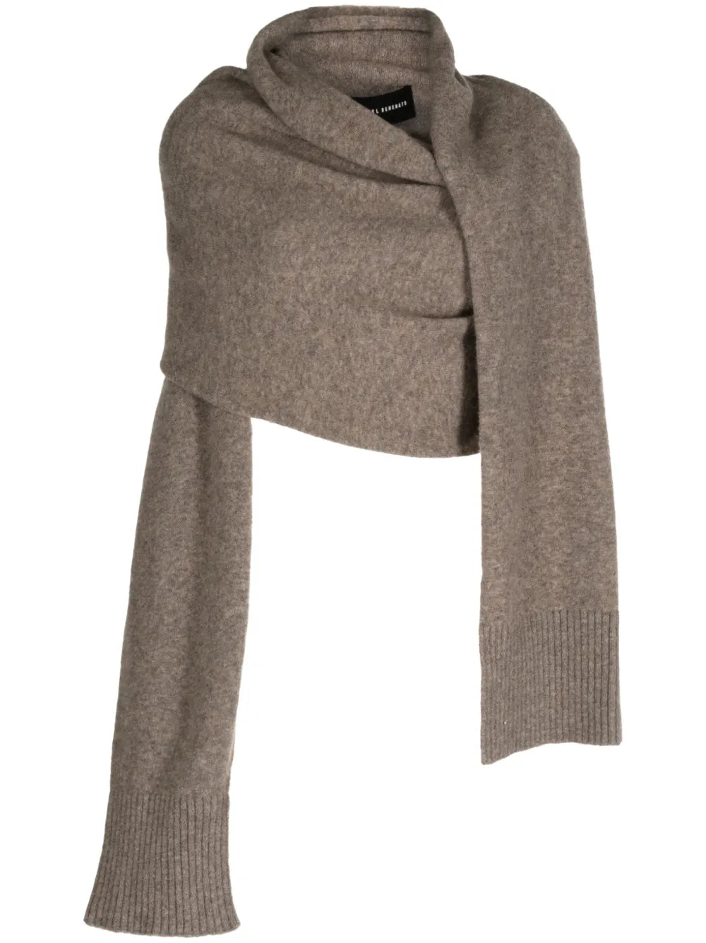Asymmetric Scarf Jumper