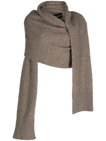 Asymmetric Scarf Jumper