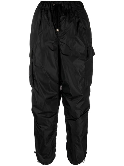Tapered Cotton Cargo Trousers