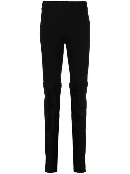 Layered Slim-Cut Trousers
