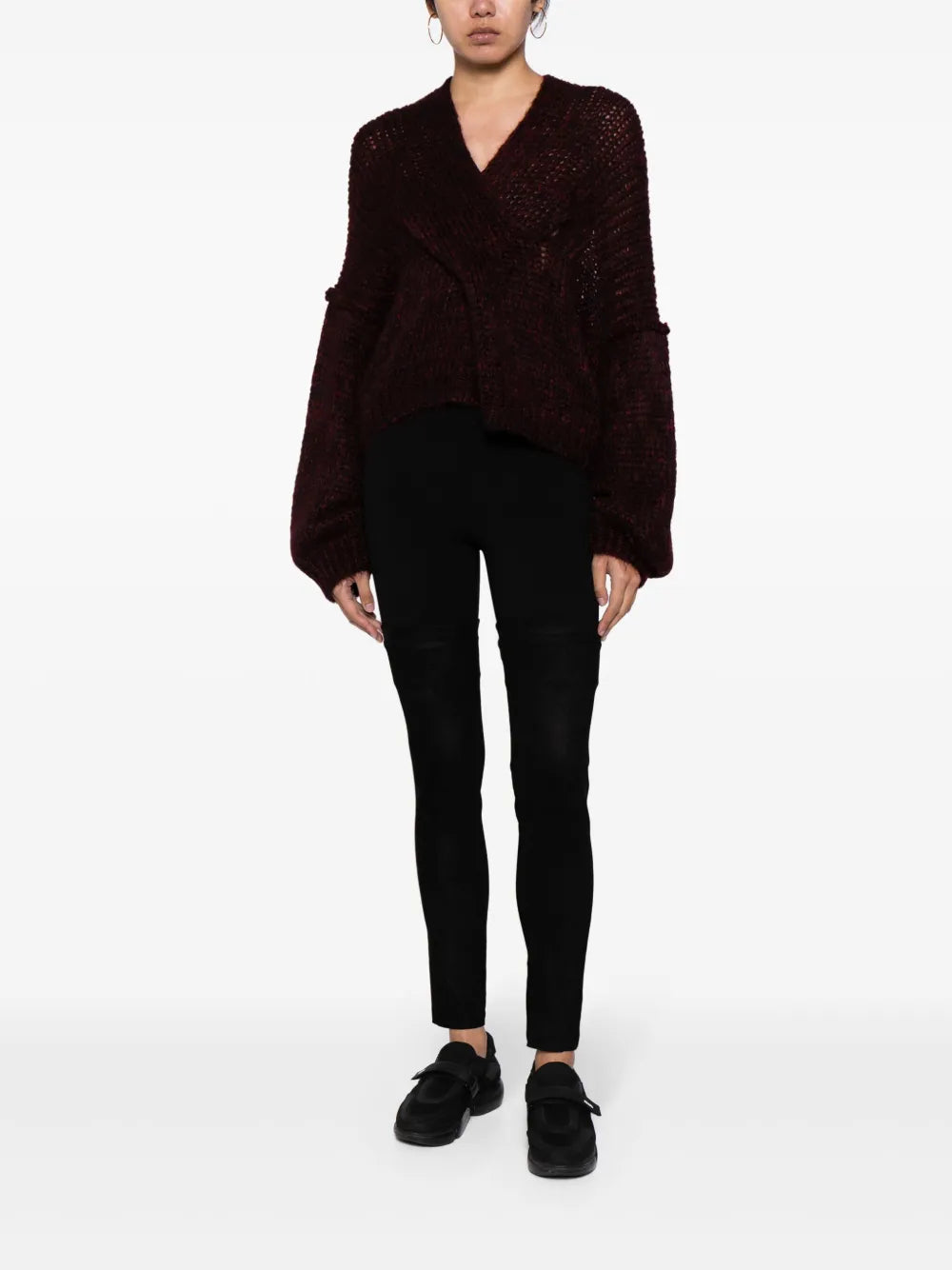 Layered Slim-Cut Trousers