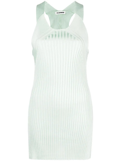 Sleeveless Ribbed-Knit Top