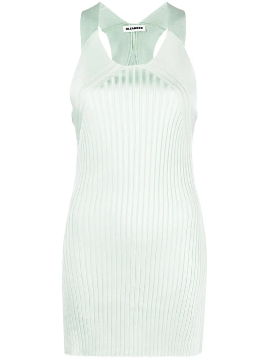 Sleeveless Ribbed-Knit Top
