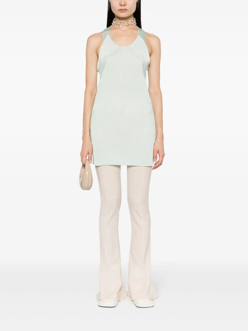 Sleeveless Ribbed-Knit Top