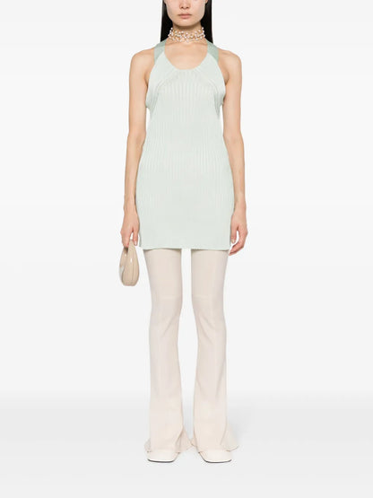 Sleeveless Ribbed-Knit Top