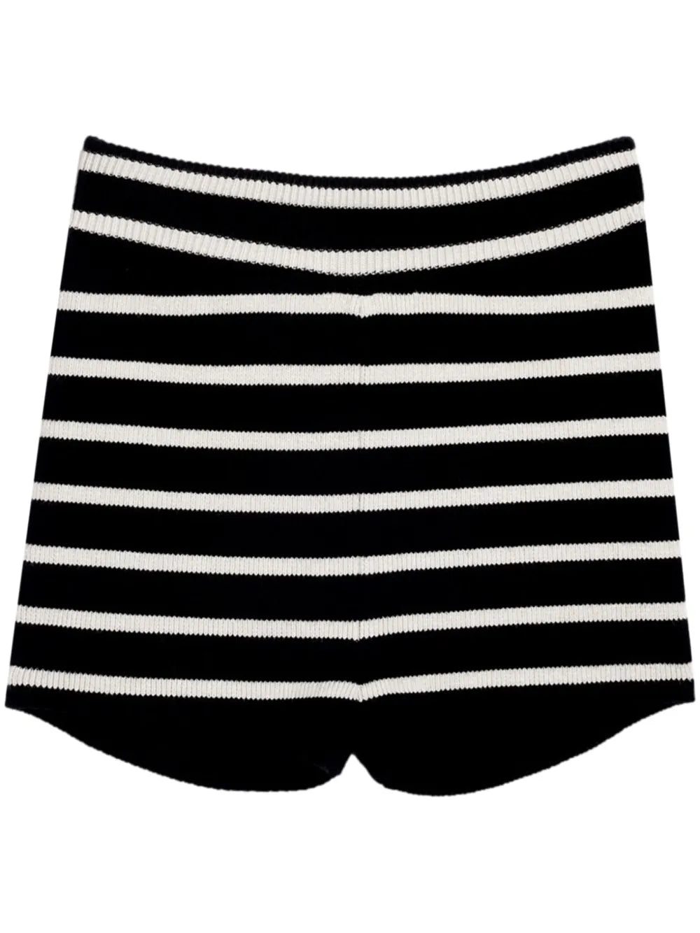 Striped Knitted Mini Shorts