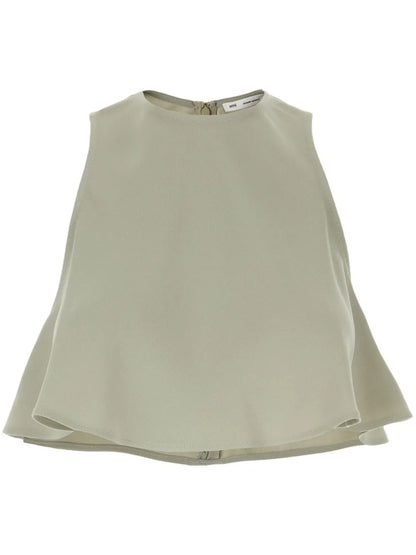 Crepe Cropped Top