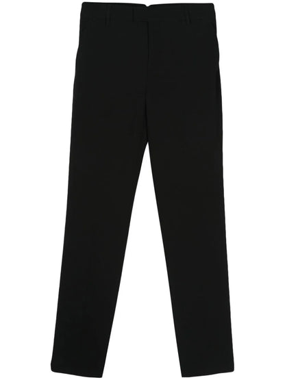 Crepe Tapered-Leg Trousers