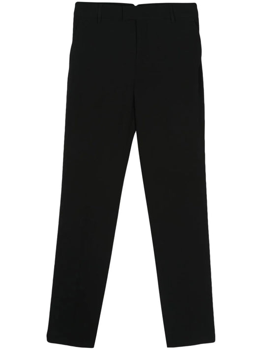 Crepe Tapered-Leg Trousers