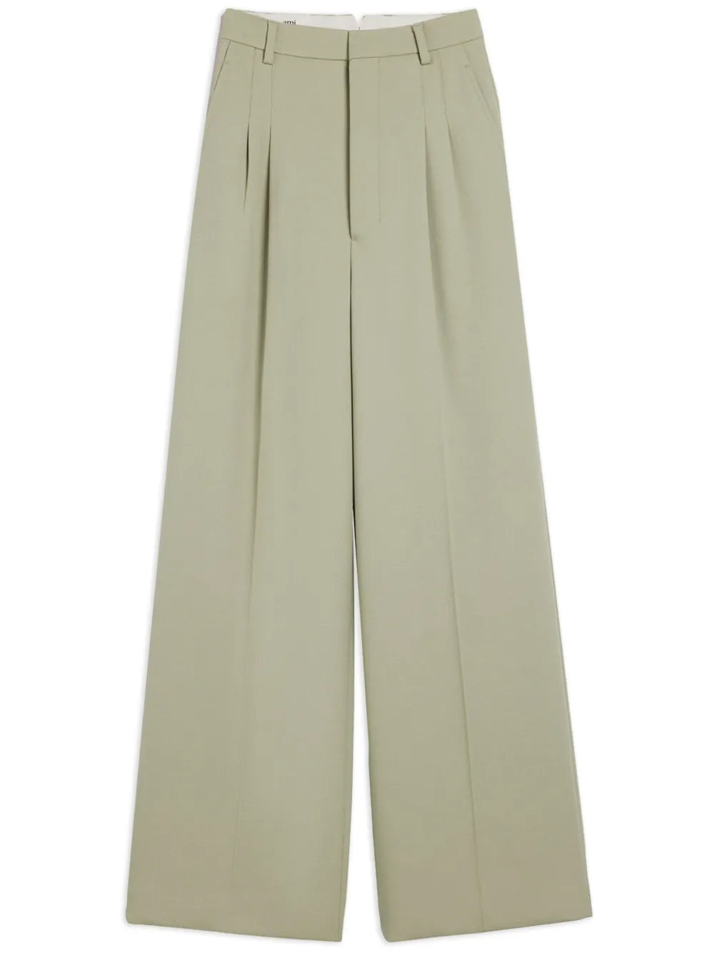 Wide-Leg Tailored Wool Trousers