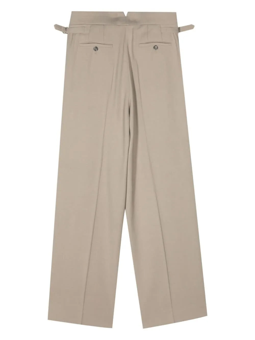 Straight-Leg Twill Trousers