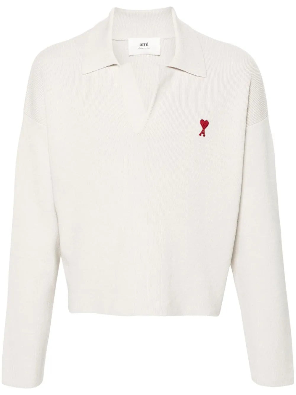 Spread-Collar Ribbed Jumper