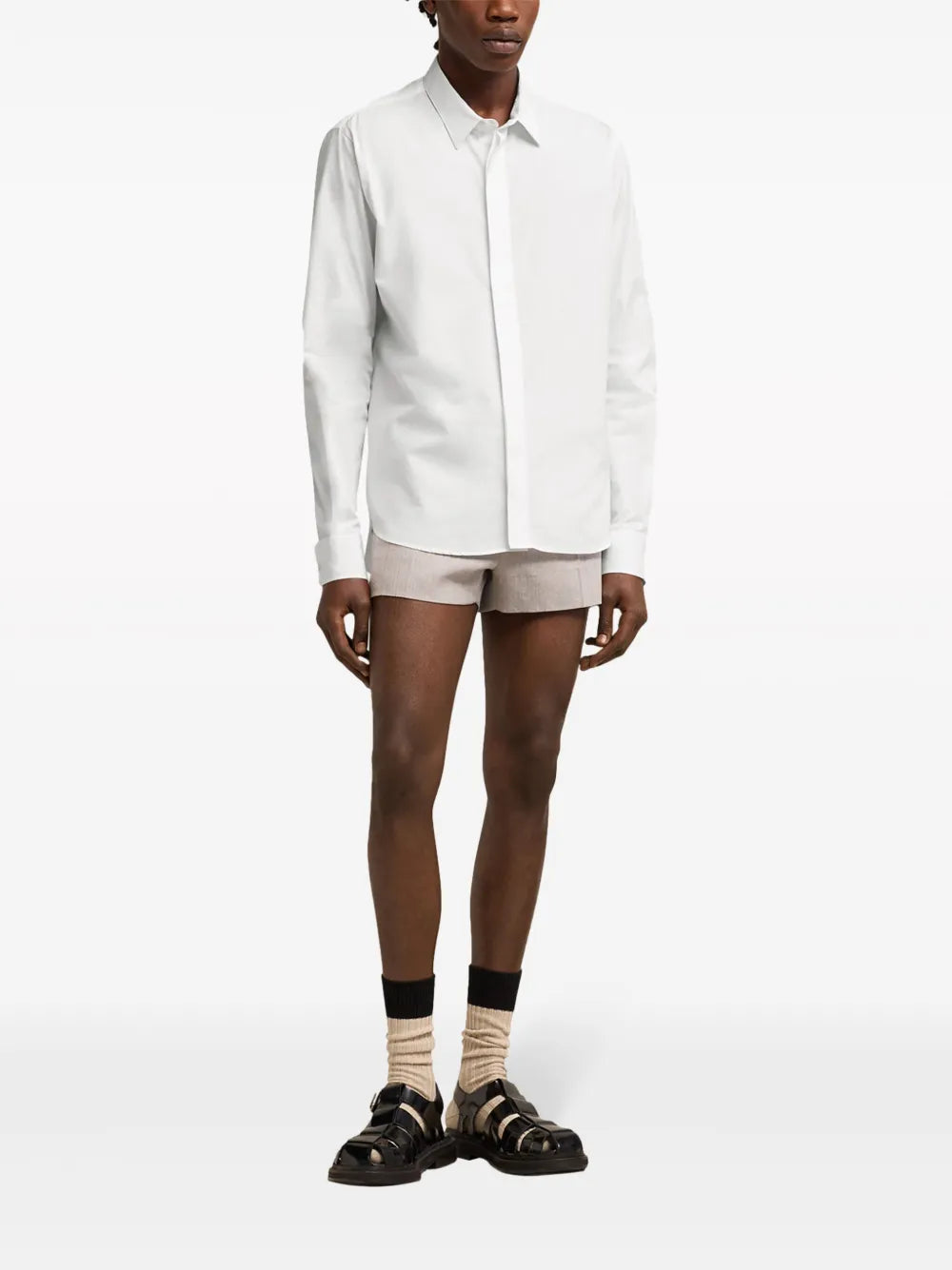 Ami-De-Coeur-Motif Cotton Shirt