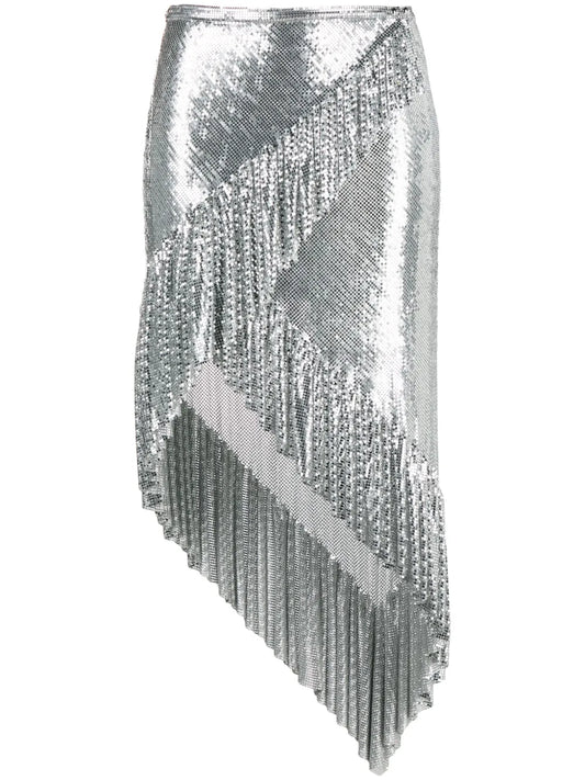 Chainmail Asymmetric Skirt